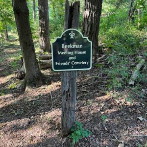 Beekman Meeting House and Friends Cemetery sign