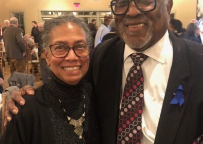 Honoree Reverend Dr. Jesse Bottoms, Jr. with Poughkeepsie Quaker Renelda Walker at Dutchess County Interfaith Council Gala